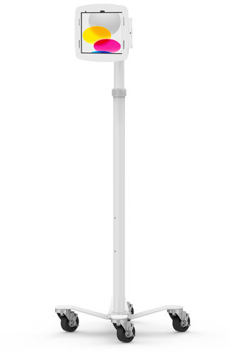 Carrello informatico per tablet - iPad Medical Rolling Kiosk - Rise Freedom - Maclocks / Compulocks - sicuro