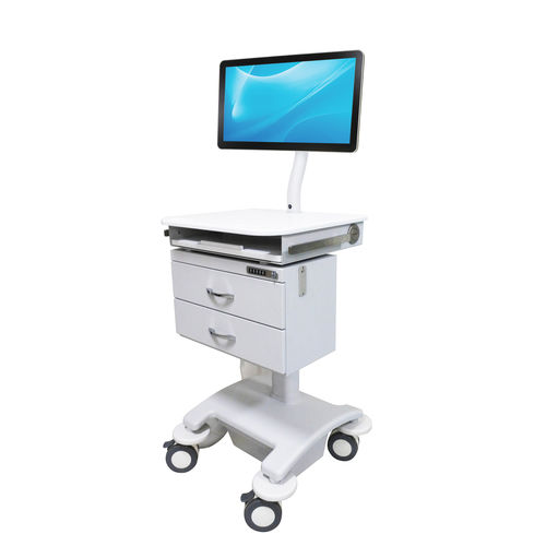 Carrello informatico ad altezza regolabile - 922BA - Diwei Industrial Co., Ltd. - con cassetti