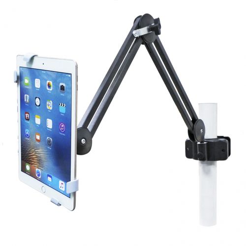 Braccio di supporto inclinabile - 345FB - Diwei Industrial Co., Ltd. - ad altezza regolabile / per tablet PC / montato su barra