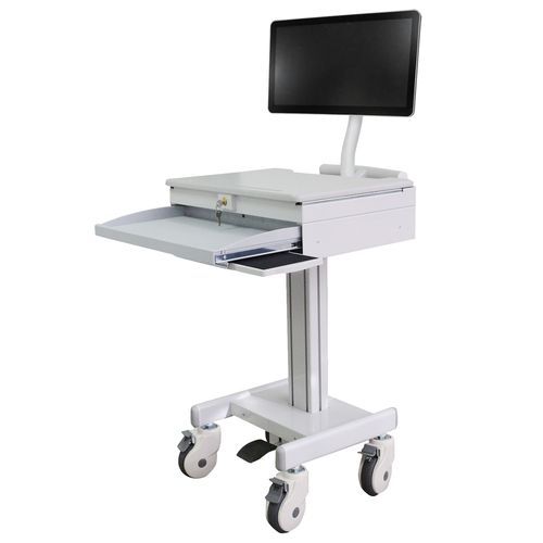 Carrello informatico ad altezza regolabile - 901MA - Diwei Industrial Co., Ltd. - con cassetti