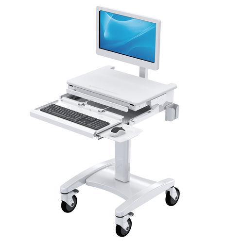 Carrello informatico ad altezza regolabile - 908AA - Diwei Industrial Co., Ltd. - con cassetti