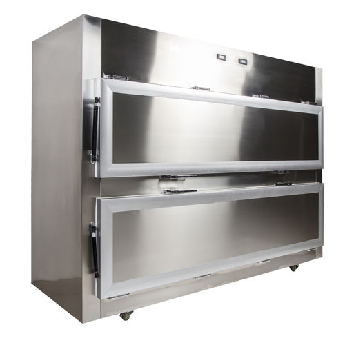 Cella mortuaria frigorifera per barelle mortuarie - Horizontal - Slaughter Supply LLC - 2 salme / a doppia porta
