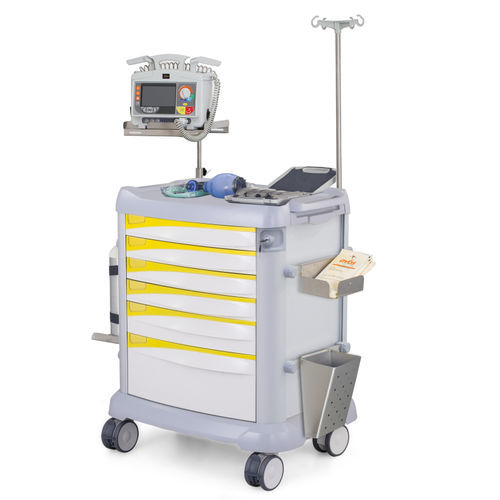 Carrello di emergenza - AB11.60 - Inspital Medical Technology - per dispositivi medici / per movimentazione / in acciaio inossidabile