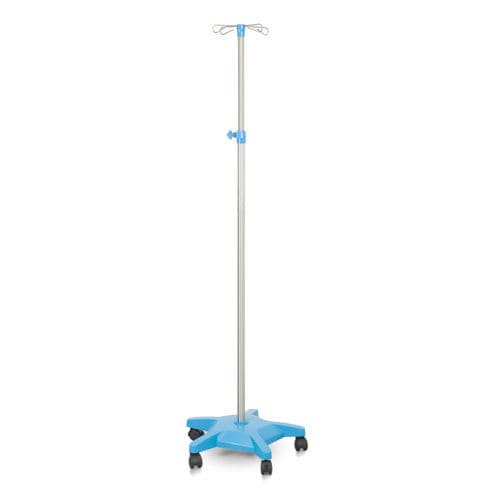 Asta portaflebo con rotelle - SR10.70 - Inspital Medical Technology - 4 ganci / in acciaio inossidabile
