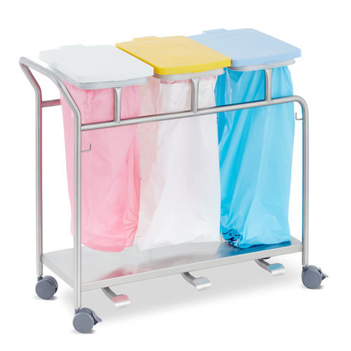 Carrello ospedaliero - AB90.99 - Inspital Medical Technology - in acciaio inossidabile / con sacco / con supporto per sacco dei rifiuti