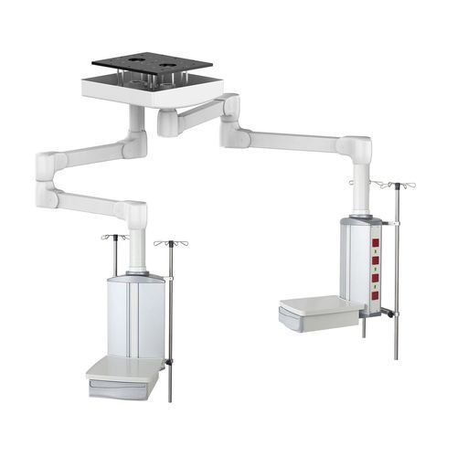Braccio di distribuzione a soffitto - FX40.15D - Inspital Medical Technology - per terapia intensiva / modulare / 2 bracci