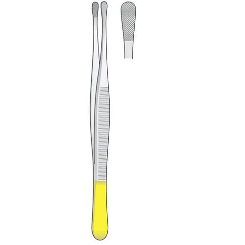 Pinza dentale - 04-13-009,012 - J+K Chirurgische Instrumente - per presa di tessuti / riutilizzabile / dritta