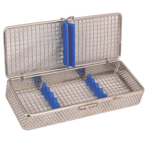 Vassoio di sterilizzazione per strumenti - 18-98-100 - J+K Chirurgische Instrumente - con griglia