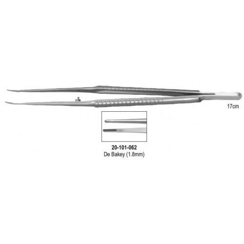 Micro pinza dentale - 20-101-062 - J+K Chirurgische Instrumente - di DeBakey