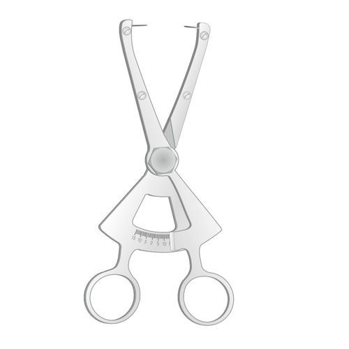 Calibro a corsoio odontoiatrico - 06-28-005 - J+K Chirurgische Instrumente - con quadrante