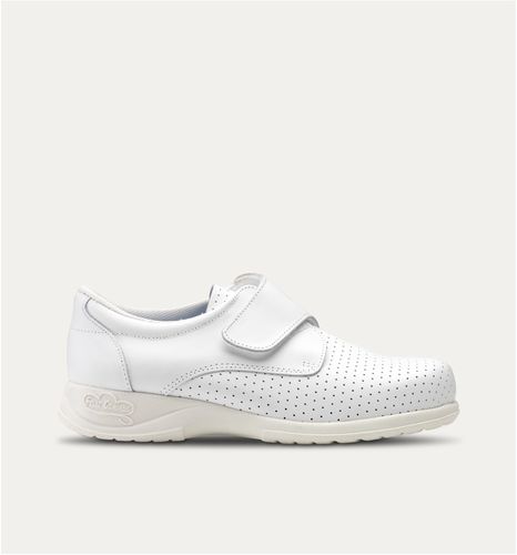 Calzatura sanitaria unisex - Pasadena - Feliz Caminar - traspirante / impermeabile / bianca