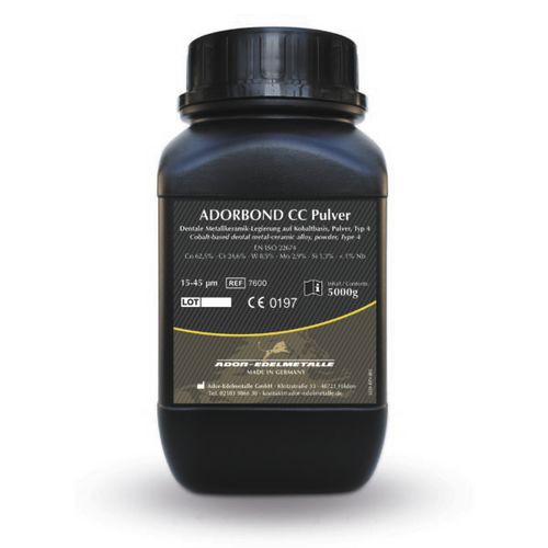 Materiale odontoiatrico in ceramica - ADORBOND CC - Ador-Edelmetalle GmbH - in lega / in metallo / per laboratorio odontotecnico