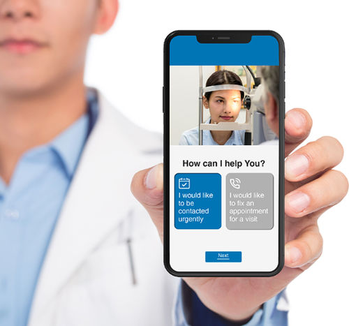 Applicazione android per oftalmologia - SBM Sistemi - per comunicazioni / di valutazione / di occhio