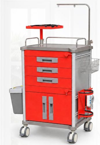 Carrello di emergenza - GRACE EFFINITY 006 - (UAB) "MEDICINOS GIJA" - per apparecchio / di stoccaggio / in acciaio inossidabile
