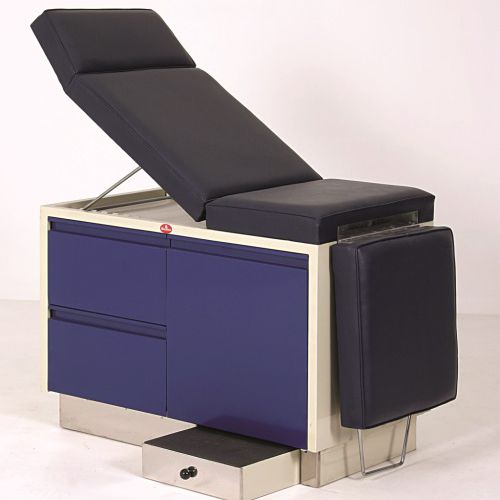 Lettino da visita generale - AD-205.A - DUMAN HOSPITAL FURNITURE - manuale / con schienale regolabile / con scomparti