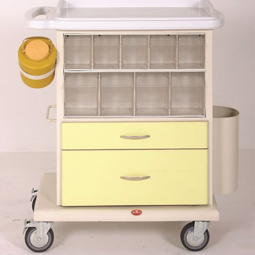 Carrello medico - AD-219.B - DUMAN HOSPITAL FURNITURE - portamedicinali / per medicazione / 2 cassetti