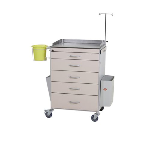Carrello medico - AD-219.Z - DUMAN HOSPITAL FURNITURE - per uso generale / multifunzione / 5 cassetti