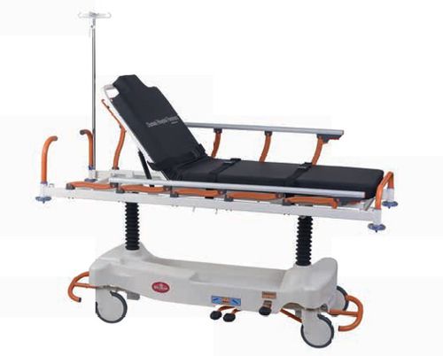 Barella con carrello da trasporto - AD-227.H  - DUMAN HOSPITAL FURNITURE - idraulica / ad altezza regolabile / con schienale regolabile