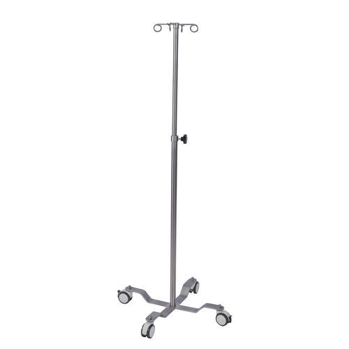 Asta portaflebo con rotelle - AD-241.P020 - DUMAN HOSPITAL FURNITURE - 2 ganci / in acciaio inossidabile