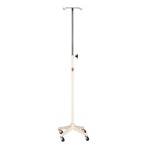 Asta portaflebo con rotelle - AD-241 - DUMAN HOSPITAL FURNITURE - 2 ganci / ad altezza regolabile / in acciaio inossidabile