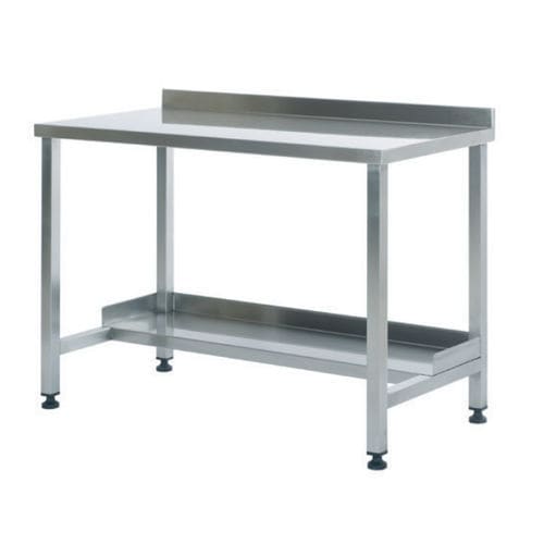Tavolo da lavoro - 202.1260 - SEBA HANDELS - rettangolare / fisso / in acciaio inossidabile