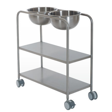 Carrello medico - 247.7030 - SEBA HANDELS - per uso generale / di trasporto / in acciaio inossidabile