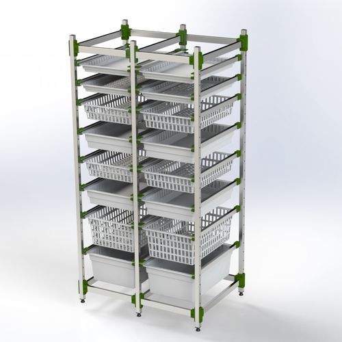 Rack modulare - 101.0422-1 - SEBA HANDELS - in alluminio / in acciaio inossidabile / metallico