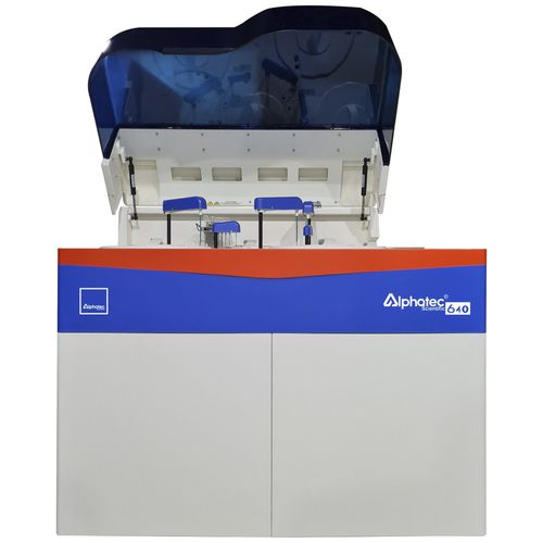 Analizzatore biochimico automatico - 640 - ALPHATEC SCIENTIFIC - a pavimento / random access / con analisi immunoturbidimetrica
