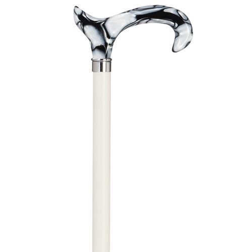 Bastone bianco con impugnatura a T - 11639 - Ossenberg - ad altezza regolabile