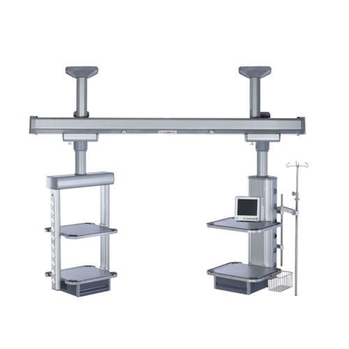 Trave tecnica a soffitto - WYQ-ZX - Shanghai Weyuan Medical Device - per terapia intensiva / modulare / con ripiani