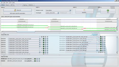 Software per rilevamento di mutazioni - Gensearch - PhenoSystems SA - di analisi / diagnostico / da laboratorio