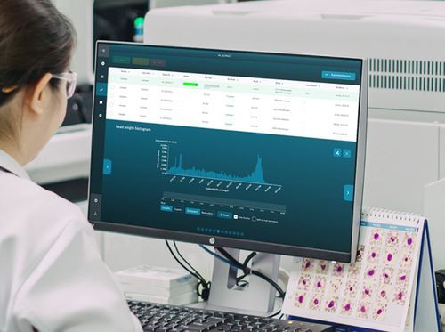 Sistema di gestione e analisi di scambio - Oxford Nanopore Technologies - di visualizzazione / di dati / didattico