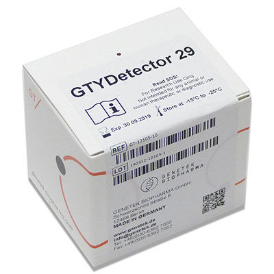 Kit di test da ricerca - GTYDetector 29 - Genetek Biopharma - per applicazioni medico-legali / di sangue / di saliva