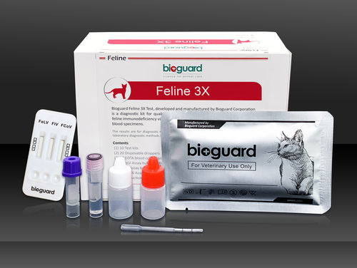 Test rapido per malattie infettive - 3X - Bioguard corporation - per felini / del coronavirus felino / di siero