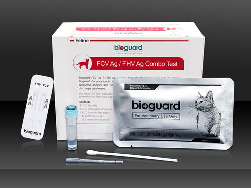 Test rapido per malattie infettive - FCV Ag / FHV Ag Combo  - Bioguard corporation - per felini / del calicivirus felino / dell'herpesvirus felino
