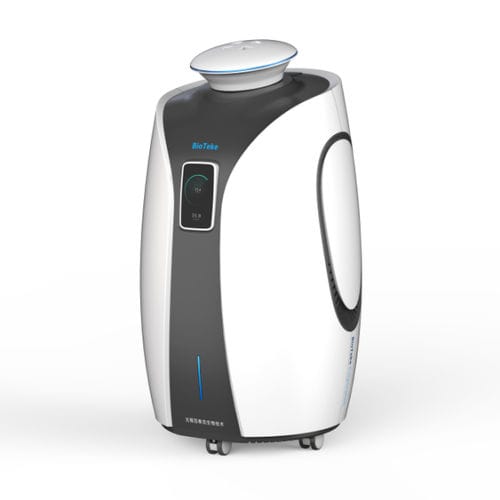 Sistema di disinfezione per prodotti alimentari - NC1002 - Bioteke Corporation - al perossido d'idrogeno / aria/vapore / mobile