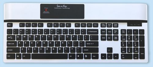Tastiera medicale con tastierino numerico - KSI-1700 SX W - Key Source International - internazionale / disinfettabile / igienica