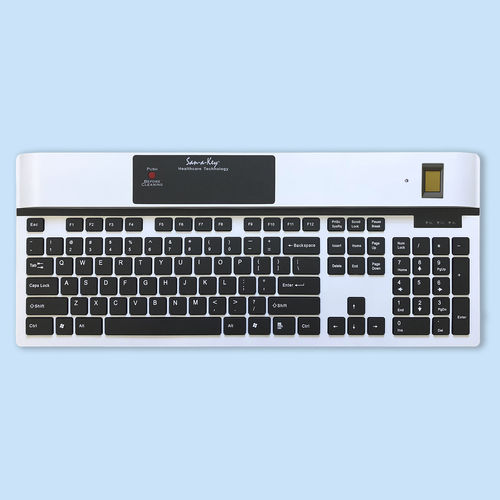 Tastiera medicale con tastierino numerico - KSI-1700 SX FFFW - Key Source International - internazionale / biometrica / disinfettabile