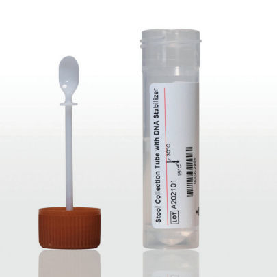 Provetta per prelievi per purificazione di DNA - 1038111 series - Invitek Molecular - cilindrico / per feci / in plastica