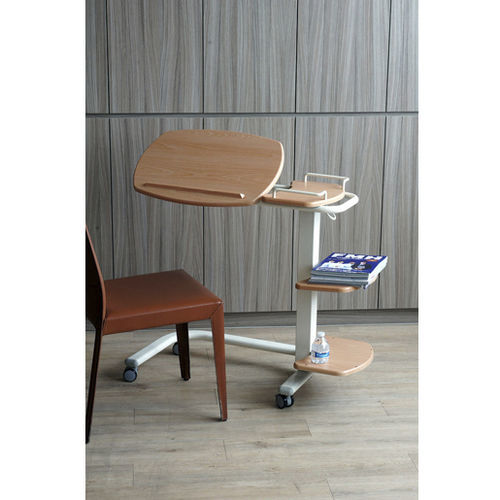 Tavolino servitore con rotelle - ENT-1204C - Enigma Care - ad altezza regolabile / inclinabile / ad azionamento manuale