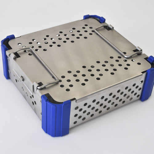 Cestello di sterilizzazione per strumenti odontoiatrici - STD SHORT 75 - ALFAPLEX - per strumenti ortopedici / perforato / in acciaio inossidabile