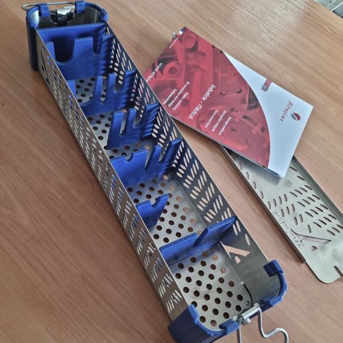 Cestello di sterilizzazione per strumenti odontoiatrici - HLF STD 75 - ALFAPLEX - per strumenti ortopedici / perforato / in acciaio inossidabile