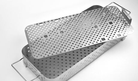 Vassoio di sterilizzazione per strumenti odontoiatrici - ALFAPLEX - per strumenti ortopedici / perforato / in acciaio inossidabile