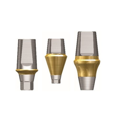 Pilastro dentale per impianto in titanio - Osstem Implant France - ad esagono interno / esterno / dritto