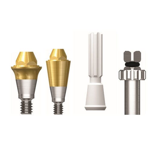 Pilastro dentale per impianto in titanio - Osstem Implant France - interno / dritto / multi-unità