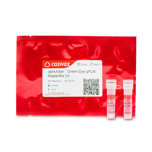 Kit di reagenti DNA polimerasi - qMAXSen™ - Canvax - Taq polimerasi / colorante / per PCR real-time