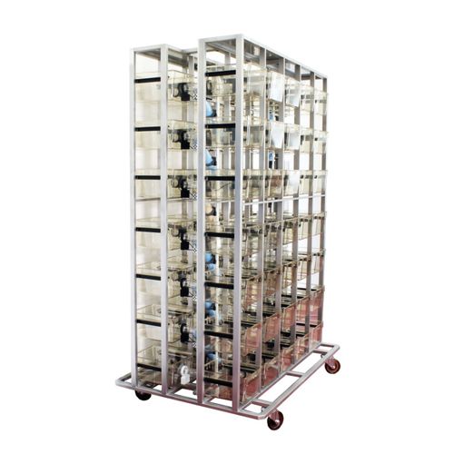 Gabbia per sperimentazione animale modulare - ColonyRack - PhenoSys - con rotelle