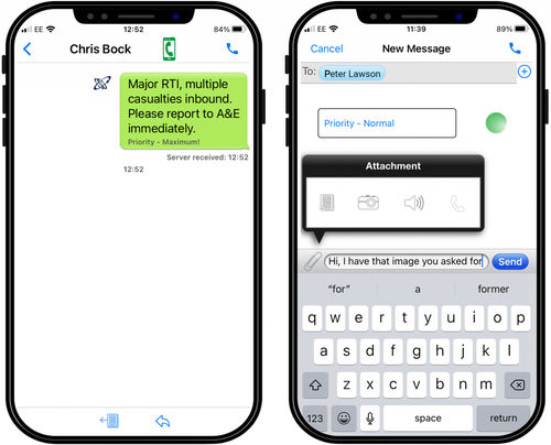Applicazione iOS di gestione - Multitone Elektronik International GmbH - di sicurezza / medica / per ospedale