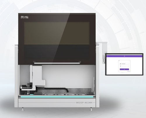 Estrattore di acidi nucleici per diagnosi clinica - MGISP-NE384 - MGI Tech - interamente automatizzato / ad alto rendimento
