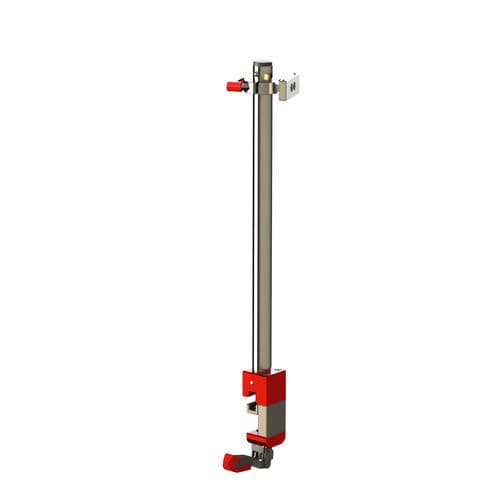 Asta portaflebo su guida di scorrimento - 4363 - Stollenwerk - 2 ganci / per barelle con carello / ad altezza regolabile